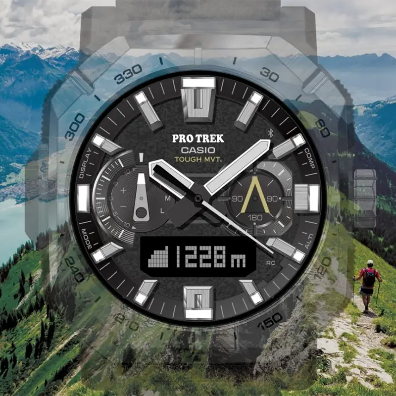 Casio Pro Trek Yosemite Black Carbon Solar Power Men's Watch- PRW-B1000-1
